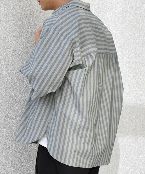 SHIPS / シップス シャツ・ブラウス | SHIPS any: ストライプ スモールウェイブ スキッパー プルオーバーシャツ◇ | 詳細11