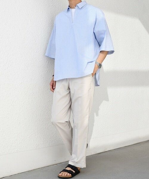 SHIPS / シップス シャツ・ブラウス | SHIPS any: ストライプ スモールウェイブ スキッパー プルオーバーシャツ◇ | 詳細15