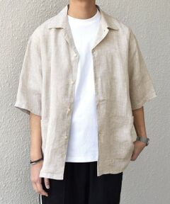SHIPS / シップス シャツ・ブラウス | SHIPS any: ピュアリネン キャンプポケット ハーフスリーブ オープン シャツ◇