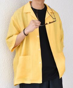 SHIPS / シップス シャツ・ブラウス | SHIPS any: ピュアリネン キャンプポケット ハーフスリーブ オープン シャツ◇