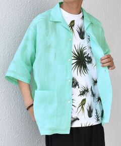 SHIPS / シップス シャツ・ブラウス | SHIPS any: ピュアリネン キャンプポケット ハーフスリーブ オープン シャツ◇