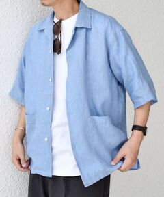 SHIPS / シップス シャツ・ブラウス | SHIPS any: ピュアリネン キャンプポケット ハーフスリーブ オープン シャツ◇