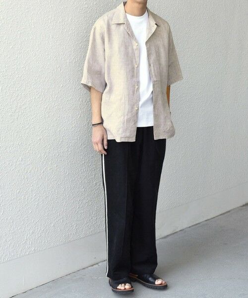 SHIPS / シップス シャツ・ブラウス | SHIPS any: ピュアリネン キャンプポケット ハーフスリーブ オープン シャツ◇ | 詳細2