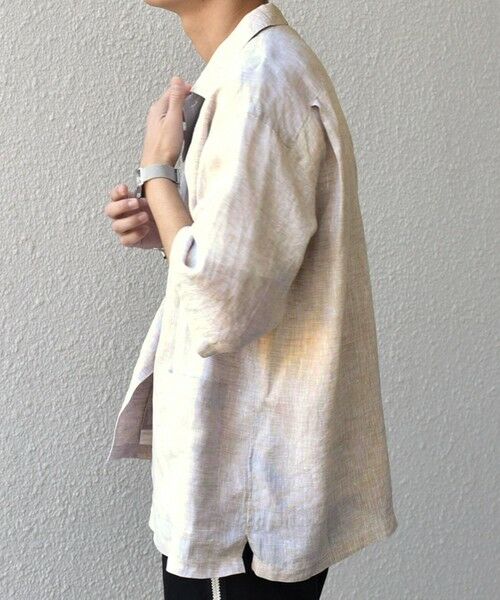 SHIPS / シップス シャツ・ブラウス | SHIPS any: ピュアリネン キャンプポケット ハーフスリーブ オープン シャツ◇ | 詳細3