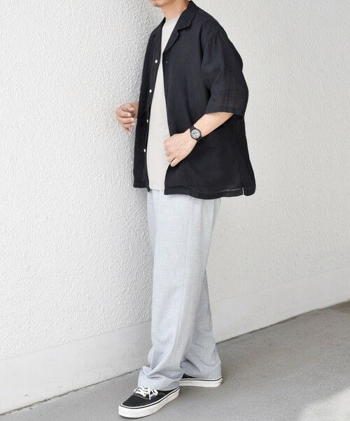 SHIPS / シップス シャツ・ブラウス | SHIPS any: ピュアリネン キャンプポケット ハーフスリーブ オープン シャツ◇ | 詳細7