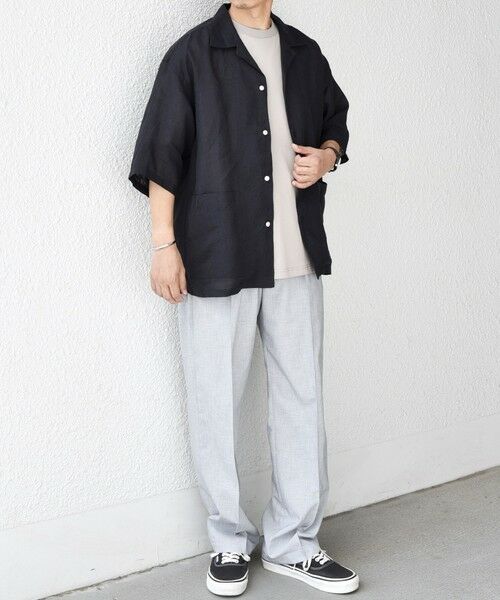 SHIPS / シップス シャツ・ブラウス | SHIPS any: ピュアリネン キャンプポケット ハーフスリーブ オープン シャツ◇ | 詳細8