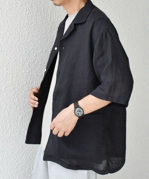 SHIPS / シップス シャツ・ブラウス | SHIPS any: ピュアリネン キャンプポケット ハーフスリーブ オープン シャツ◇ | 詳細10