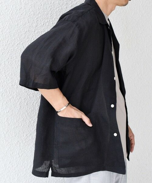 SHIPS / シップス シャツ・ブラウス | SHIPS any: ピュアリネン キャンプポケット ハーフスリーブ オープン シャツ◇ | 詳細11