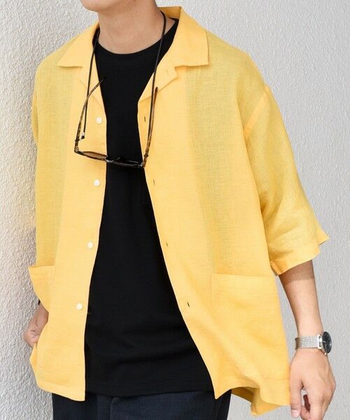 SHIPS / シップス シャツ・ブラウス | SHIPS any: ピュアリネン キャンプポケット ハーフスリーブ オープン シャツ◇ | 詳細17