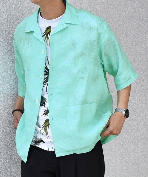 SHIPS / シップス シャツ・ブラウス | SHIPS any: ピュアリネン キャンプポケット ハーフスリーブ オープン シャツ◇ | 詳細24