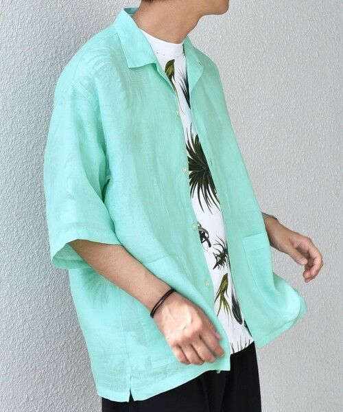 SHIPS / シップス シャツ・ブラウス | SHIPS any: ピュアリネン キャンプポケット ハーフスリーブ オープン シャツ◇ | 詳細25