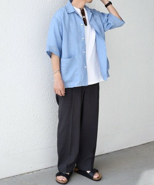 SHIPS / シップス シャツ・ブラウス | SHIPS any: ピュアリネン キャンプポケット ハーフスリーブ オープン シャツ◇ | 詳細28