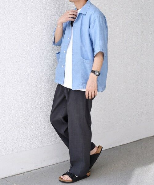 SHIPS / シップス シャツ・ブラウス | SHIPS any: ピュアリネン キャンプポケット ハーフスリーブ オープン シャツ◇ | 詳細29