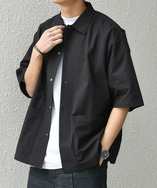 SHIPS / シップス シャツ・ブラウス | SHIPS any:〈撥水/軽量/ストレッチ〉SOLOTEX(R) シアサッカー キャンプポケット シャツ(セットアップ対応)25SS◇◇ | 詳細4