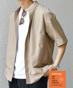 SHIPS / シップス シャツ・ブラウス | SHIPS any: 360° THE CIRCLE STRETCH バンドカラー シャツ(セットアップ対応)◇