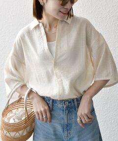 SHIPS / シップス シャツ・ブラウス | SHIPS any:〈洗濯機可能〉ミニ チェック レギュラーカラー シアー シャツ◇