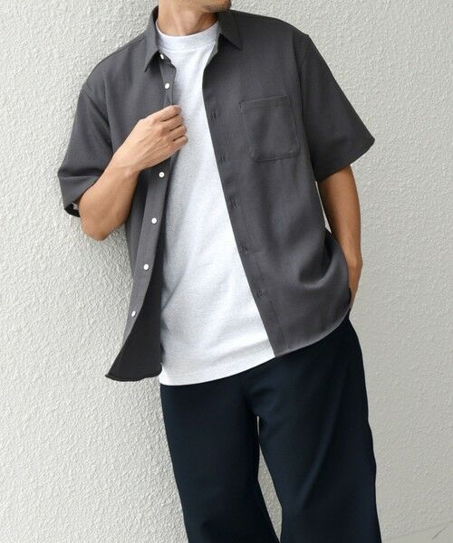 SHIPS / シップス シャツ・ブラウス | 【WEB限定】SHIPS any: 〈洗濯機可能〉リネン ミックス レギュラーカラー シャツ◇(グレー)