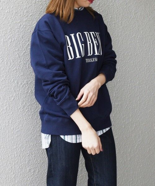 SHIPS / シップス Tシャツ | 【WEB限定】SHIPS any: NATIONAL PARK プリント スウェット 23AW◇(ネイビー)