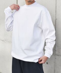 SHIPS / シップス Tシャツ | SHIPS any: スムースコットン モックネック Tシャツ (ロンT)◆