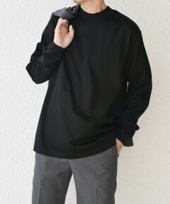 SHIPS / シップス Tシャツ | SHIPS any: スムースコットン モックネック Tシャツ (ロンT)◆