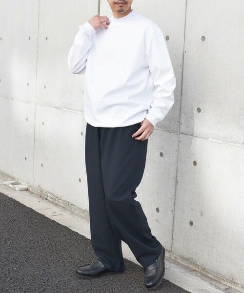 SHIPS / シップス Tシャツ | SHIPS any: スムースコットン モックネック Tシャツ (ロンT)◆ | 詳細1