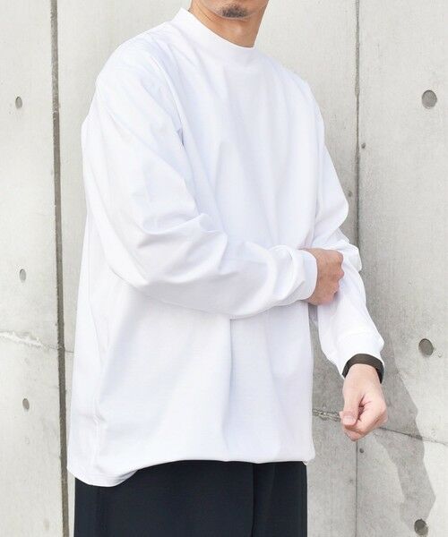 SHIPS / シップス Tシャツ | SHIPS any: スムースコットン モックネック Tシャツ (ロンT)◆ | 詳細3