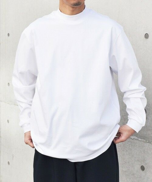 SHIPS / シップス Tシャツ | SHIPS any: スムースコットン モックネック Tシャツ (ロンT)◆ | 詳細4