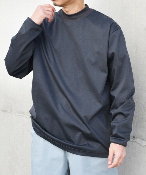 SHIPS / シップス Tシャツ | SHIPS any: スムースコットン モックネック Tシャツ (ロンT)◆ | 詳細9