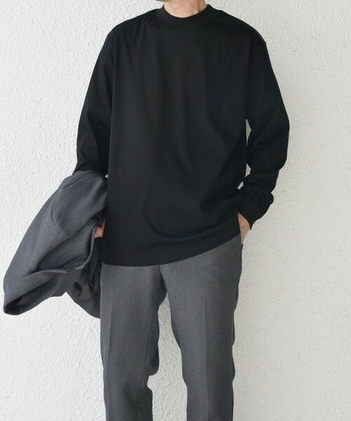 SHIPS / シップス Tシャツ | SHIPS any: スムースコットン モックネック Tシャツ (ロンT)◆ | 詳細19