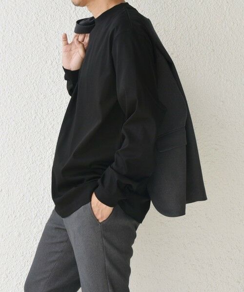 SHIPS / シップス Tシャツ | SHIPS any: スムースコットン モックネック Tシャツ (ロンT)◆ | 詳細20