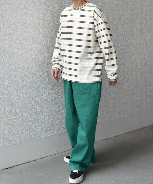 SHIPS / シップス Tシャツ | 【SHIPS any別注】sports wear: レトロ カラー ボーダー Tシャツ (ロンT)◇ | 詳細3