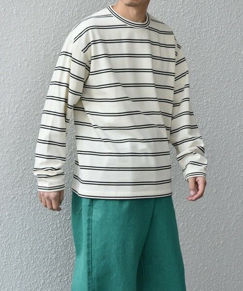 SHIPS / シップス Tシャツ | 【SHIPS any別注】sports wear: レトロ カラー ボーダー Tシャツ (ロンT)◇ | 詳細6