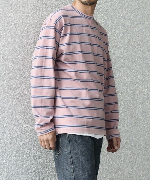 SHIPS / シップス Tシャツ | 【SHIPS any別注】sports wear: レトロ カラー ボーダー Tシャツ (ロンT)◇ | 詳細12