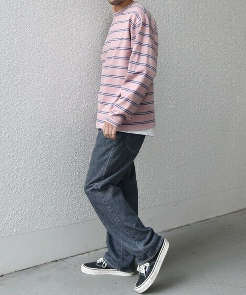 SHIPS / シップス Tシャツ | 【SHIPS any別注】sports wear: レトロ カラー ボーダー Tシャツ (ロンT)◇ | 詳細10