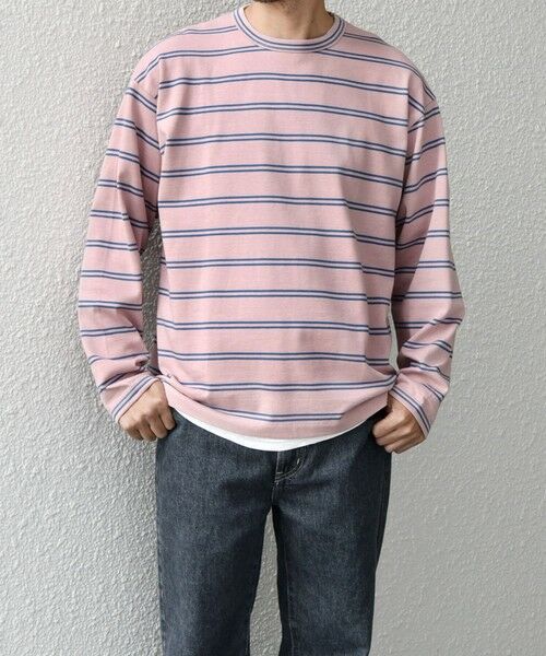 SHIPS / シップス Tシャツ | 【SHIPS any別注】sports wear: レトロ カラー ボーダー Tシャツ (ロンT)◇ | 詳細11