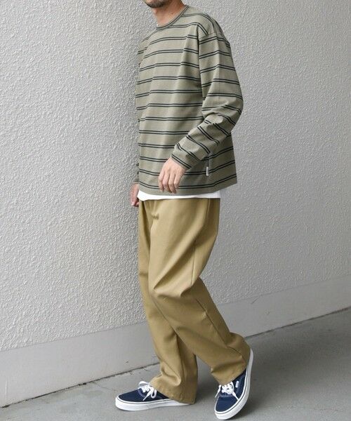 SHIPS / シップス Tシャツ | 【SHIPS any別注】sports wear: レトロ カラー ボーダー Tシャツ (ロンT)◇ | 詳細17