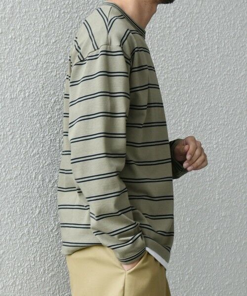 SHIPS / シップス Tシャツ | 【SHIPS any別注】sports wear: レトロ カラー ボーダー Tシャツ (ロンT)◇ | 詳細19