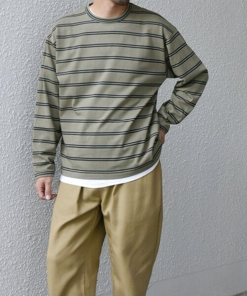 SHIPS / シップス Tシャツ | 【SHIPS any別注】sports wear: レトロ カラー ボーダー Tシャツ (ロンT)◇ | 詳細20