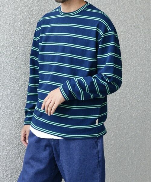 SHIPS / シップス Tシャツ | 【SHIPS any別注】sports wear: レトロ カラー ボーダー Tシャツ (ロンT)◇ | 詳細26