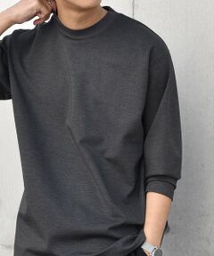 SHIPS / シップス Tシャツ | SHIPS any: デザイン リブ ハイゲージ ポンチ クルーネック Tシャツ (ロンT)◆