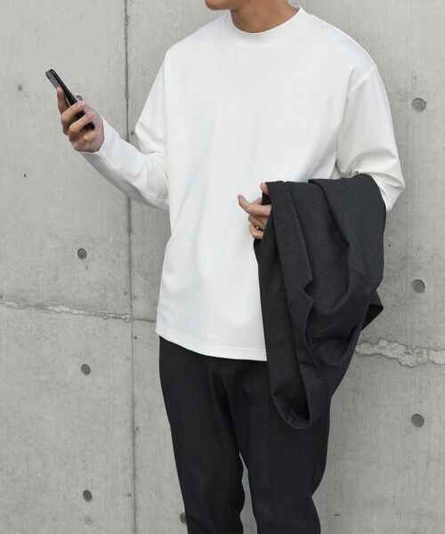 SHIPS / シップス Tシャツ | SHIPS any: デザイン リブ ハイゲージ ポンチ クルーネック Tシャツ (ロンT)◆ | 詳細5