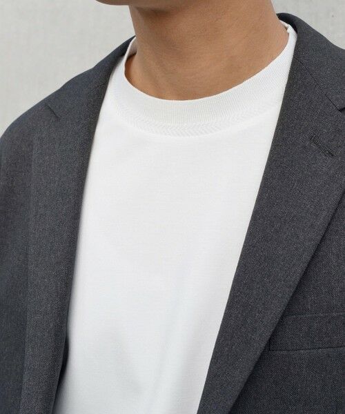 SHIPS / シップス Tシャツ | SHIPS any: デザイン リブ ハイゲージ ポンチ クルーネック Tシャツ (ロンT)◆ | 詳細7