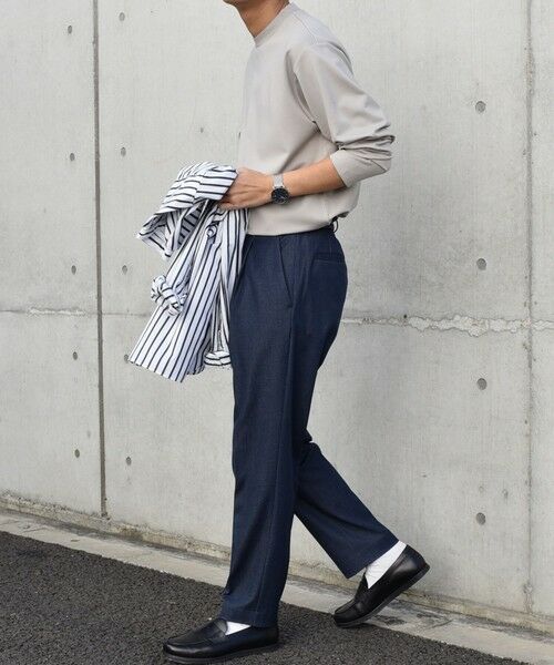 SHIPS / シップス Tシャツ | SHIPS any: デザイン リブ ハイゲージ ポンチ クルーネック Tシャツ (ロンT)◆ | 詳細18