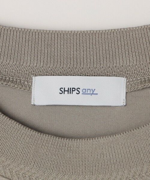 SHIPS / シップス Tシャツ | SHIPS any: デザイン リブ ハイゲージ ポンチ クルーネック Tシャツ (ロンT)◆ | 詳細25