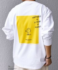 SHIPS / シップス Tシャツ | SHIPS any: SNOOPY コラボ 75th グラフィック プリント Tシャツ(ロンT)◆