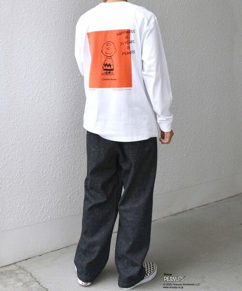 SHIPS / シップス Tシャツ | SHIPS any: SNOOPY コラボ 75th グラフィック プリント Tシャツ(ロンT)◆ | 詳細2
