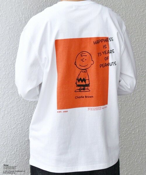 SHIPS / シップス Tシャツ | SHIPS any: SNOOPY コラボ 75th グラフィック プリント Tシャツ(ロンT)◆ | 詳細3