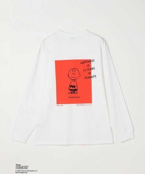 SHIPS / シップス Tシャツ | SHIPS any: SNOOPY コラボ 75th グラフィック プリント Tシャツ(ロンT)◆ | 詳細9