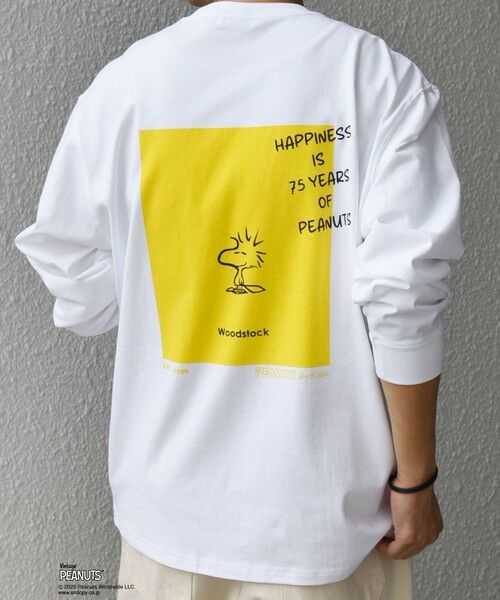 SHIPS / シップス Tシャツ | SHIPS any: SNOOPY コラボ 75th グラフィック プリント Tシャツ(ロンT)◆ | 詳細13