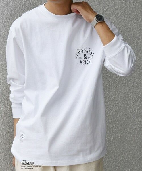 SHIPS / シップス Tシャツ | SHIPS any: SNOOPY コラボ 75th グラフィック プリント Tシャツ(ロンT)◆ | 詳細14